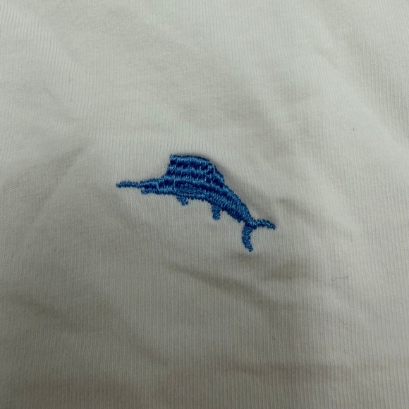 Tommy Bahama Mens Size Large White Crew Neck T-Shirt - Picture 5 of 7